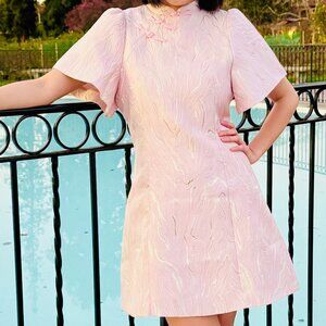 Qipao Inspired Puffy Aline Dress